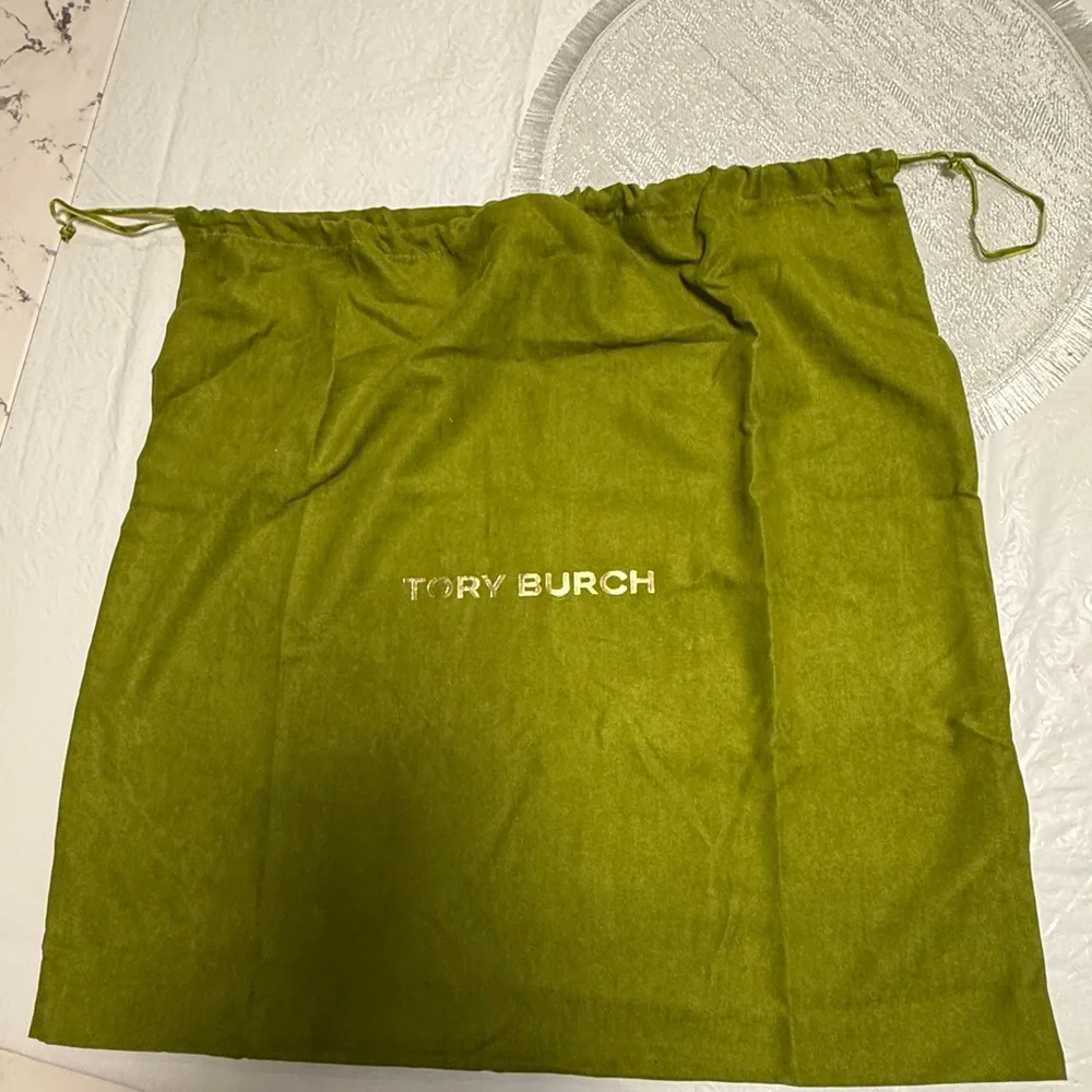 Tory Burch Large Dust Bag (for large bag )green velour